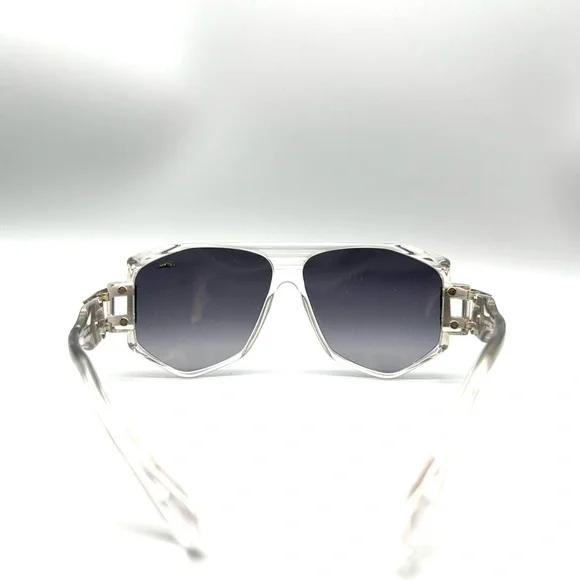 Cazal Mod 163 Col 02 Sunglasses Silver Blue Clear 59-12-135 Made In Germany Rare